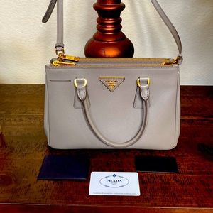 Authentic Prada Saffiano Taupe